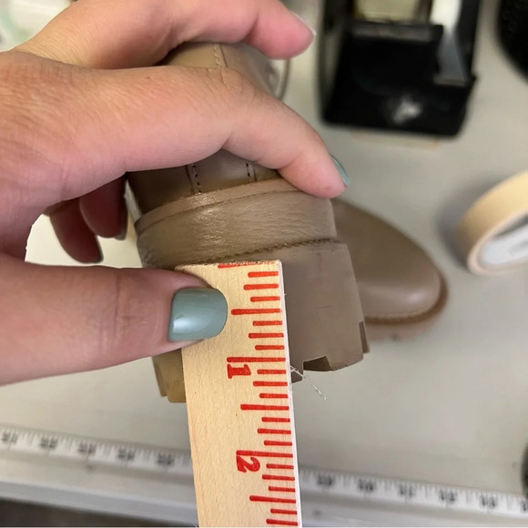 Sam Edelman |‎ GARRET COMBAT PLATFORM BOOT 7 Tan - Picture 7 of 7